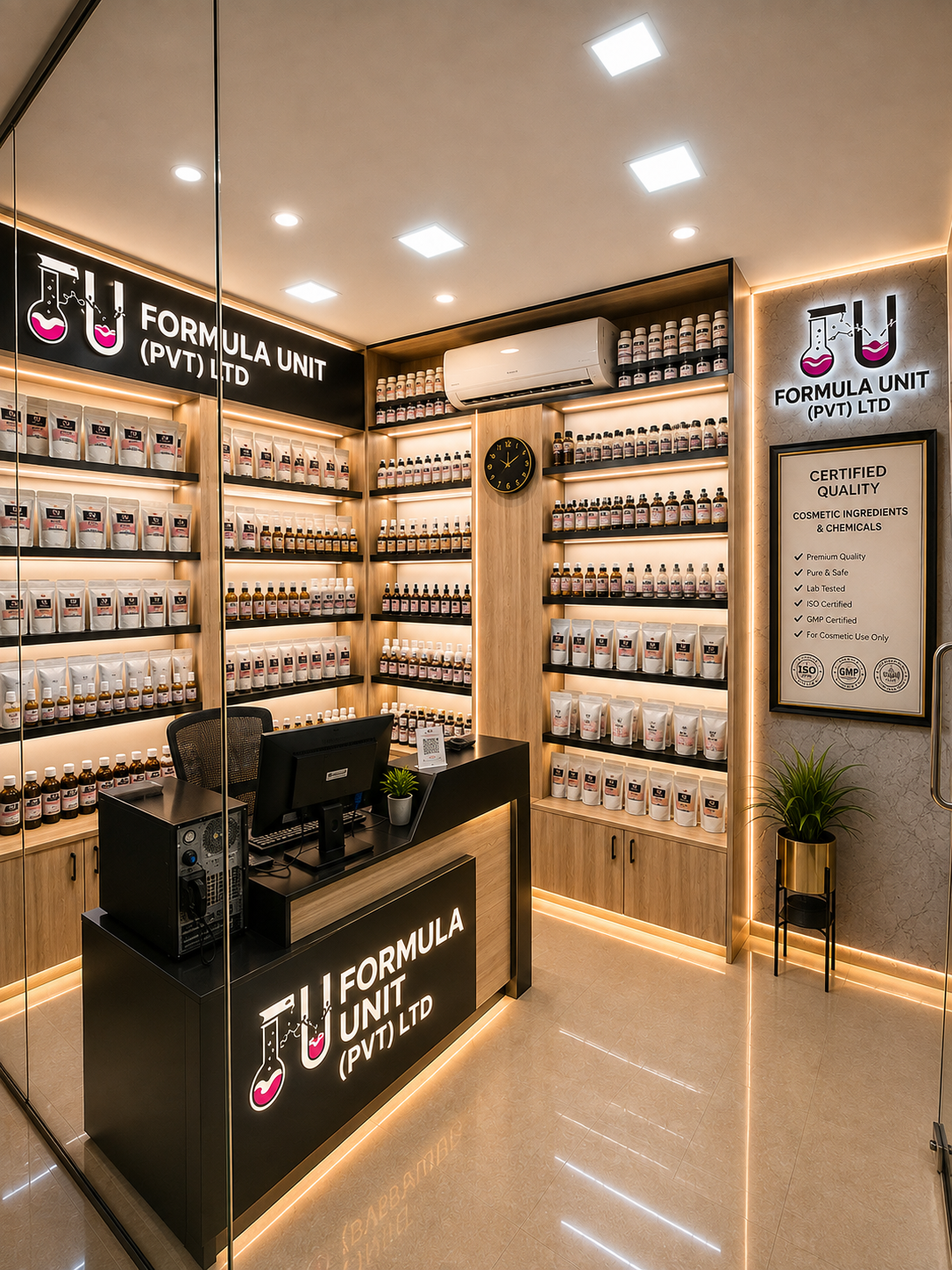 Formula Unit showroom